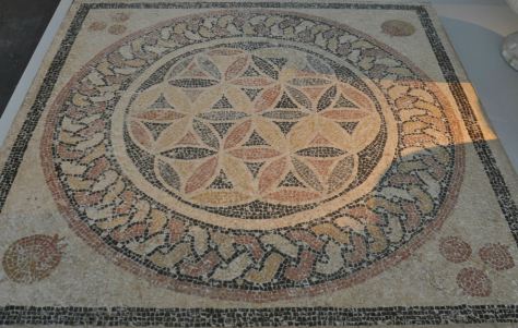 Floor mosaic at Herodium © Shmuel Browns